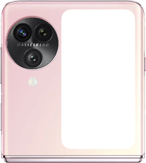 Oppo Find N3 Flip pink etupuolella