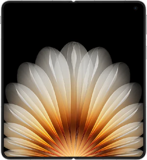 Oppo Find N5 blanc à l'intérieur ouvert