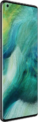 Oppo Find X2 zwart voorkant linkerzijkant