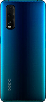Oppo Find X2 blauw achterkant
