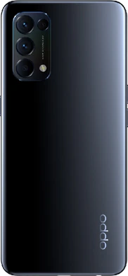 Oppo Find X3 Lite zwart achterkant