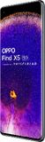 Oppo Find X5 zwart voorkant rechterzijkant