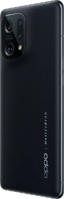 Oppo Find X5 zwart achterkant linkerzijkant