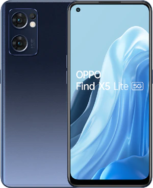 Oppo Find X5 Lite zwart overzicht