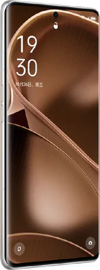 Oppo Find X6 Pro zilver voorkant linkerzijkant