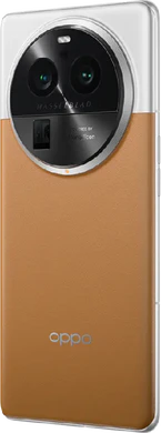 Oppo Find X6 Pro zilver achterkant linkerzijkant