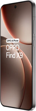 Oppo Find X9 5g titanium gris couverture à droite