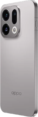 Oppo Find X9 5g titanium gris retour côté gauche