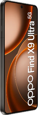 Oppo Find X9 Ultra zwart voorkant linkerzijkant