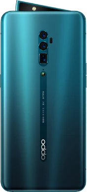 Oppo Reno 10x zoom groen achterkant geopend