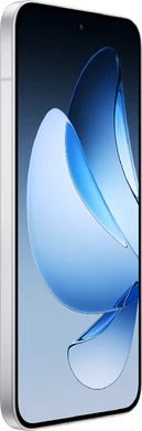 Oppo reno 13 5g weiß Vorderseite linke Seite