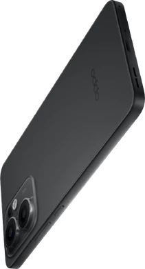 Oppo reno 13 fs 5g grijs achterkant rechterzijkant onderkant schuin