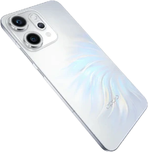 Oppo reno 14 pro 5g blanc retour à droite aslant