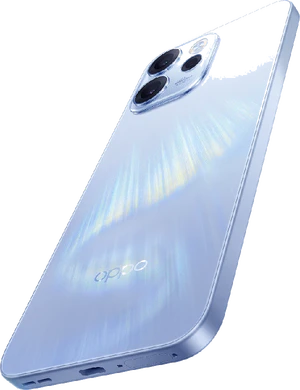 Oppo reno 15 f twilight blue back left side bottom tilted ed