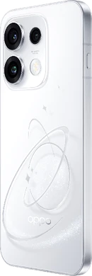 Oppo reno 16 pro 5g white back left side