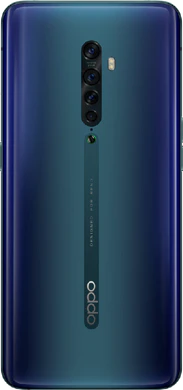 Oppo reno 2 blauw achterkant