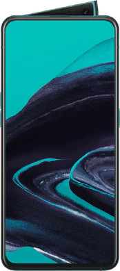 Oppo reno 2 voorkant geopend blauw