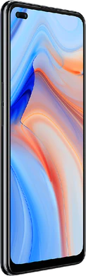 Oppo reno 4 5g sort front venstre side