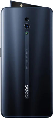 Oppo Reno zwart achterkant geopend