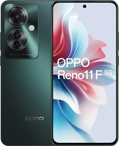 Oppo Reno11 F 5g groen overzicht Oppo Reno11 F 5g groen overzicht