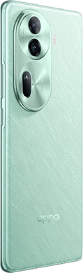 Oppo Reno11 groen achterkant rechterzijkant