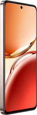 Oppo Reno12 F 5G oranje voorkant linkerzijkant