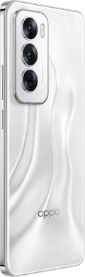 Oppo Reno12 silver back right side