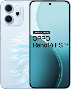 Oppo Reno14 FS 5G opal blauw overzicht