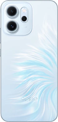 Oppo Reno14 FS 5G opal blauw achterkant