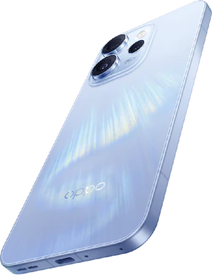 Oppo Reno15 Pro 5G aurora blue back left side bottom tilted ed