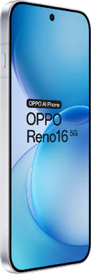 Oppo Reno16 5G white front left side