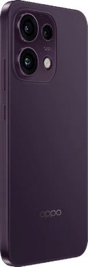 Oppo Reno16 F 5G lilla svart bakside høyre side