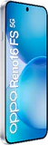 Oppo Reno16 FS 5G blanco tapa delantera lado izquierdo