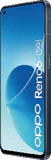 Oppo reno6 zwart voorkant rechterzijkant