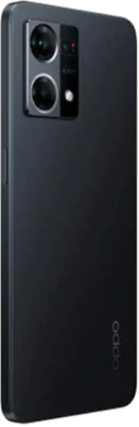 Oppo Reno7 sort bagside højre side