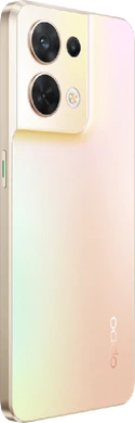 Oppo reno8 gold back right side