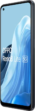Oppo Reno8 Lite 5G nero copertina frontale lato destro