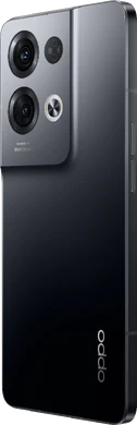 Oppo Reno8 Pro 5g sort bagside venstre side