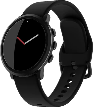 pebbl Round 2 zwart voorkant rechterzijkant