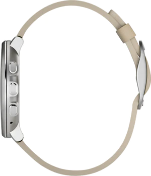 Pebble Time Round zilver beige rechterzijkant