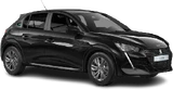 Peugeot e 208 black front left side