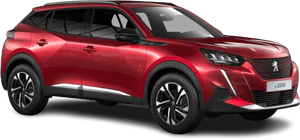 Peugeot e 2008 allure pack rouge elixir