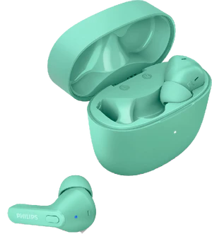 Philips TAT2206 kasten geöffnet Seite grün