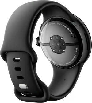 Pixel Watch 3 41mm zwart achterkant linkerzijkant