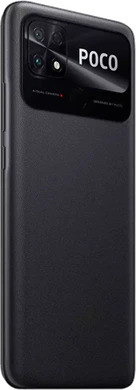 POCO C40 svart bakside høyre side