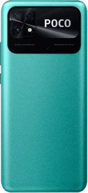 POCO C40 grønn bakside