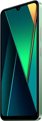 POCO C75 groen voorkant rechterzijkant