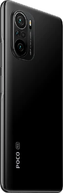 POCO F3 5g zwart achterkant rechterzijkant