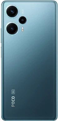 POCO F5 blauw achterkant