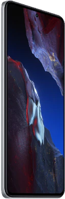 POCO F5 Pro zwart voorkant linkerzijkant